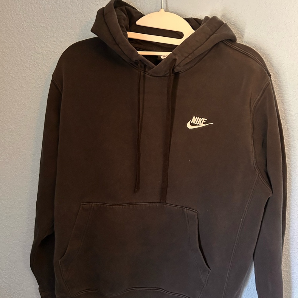 Nike black Pullover Hoodie with White Logo